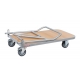 Chariot FIMM 250 kg 1000 x 560 mm repliable roues Ø 125 mm 