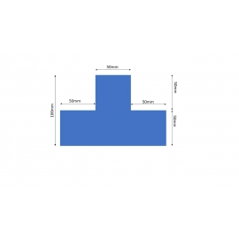 Marquage au sol "T" 50x100mm