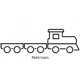 VSM - Picto PETIT TRAIN - bloc 25 feuillets repositionnables