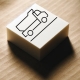 VSM - Picto CAMION - bloc 25 feuillets repositionnables