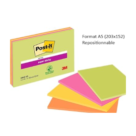 VSM - 4 blocs feuillets A5 repositionnables 