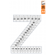 Indicateur Visuel Blanc "Z" magnétique, effaçable à sec - A4