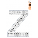 Indicateur Visuel Blanc "Z" magnétique, effaçable à sec - A4