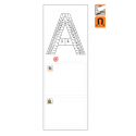 Indicateur Visuel "A" magnétique, effaçable à sec