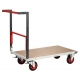 Chariot FIMM dossier repliable 1000x600mm plateau médium roues CC 400 kg