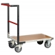Chariot FIMM dossier fixe 850x500mm plateau médium roues TPE 400kg
