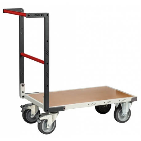 Chariot FIMM dossier fixe 850x500mm plateau médium roues TPE 400kg