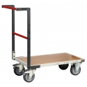 Chariot FIMM dossier fixe 850x500mm plateau médium roues TPE 400kg