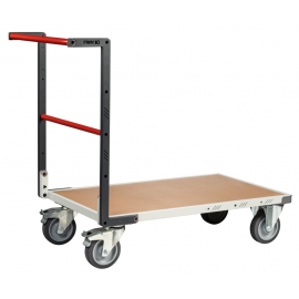 Chariot FIMM dossier fixe 1000x600mm plateau médium roues TPE 400 kg