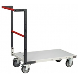 Chariot FIMM dossier fixe 850x500mm plateau mélaminé roues TPE 250kg