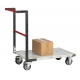 Chariot FIMM dossier fixe 850x500mm plateau mélaminé roues TPE 250kg