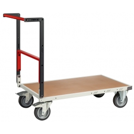 Chariot FIMM dos repliable 1000x600mm plateau mélaminé roues TPE 250kg
