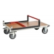 Chariot FIMM dos repliable 1000x600mm plateau mélaminé roues TPE 250kg