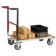 Chariot FIMM dos repliable 1000x600mm plateau mélaminé roues TPE 250kg