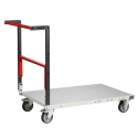 Chariot FIMM dos repliable 1000x600mm plateau mélaminé roues TPE 250kg