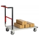 Chariot FIMM dos repliable 1000x600mm plateau mélaminé roues TPE 250kg
