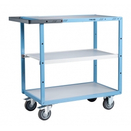 Servante FIMM 250 kg 3 plateaux 850x500mm mélaminé mécanosoudé