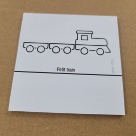 VSM - Picto PETIT TRAIN - bloc 25 feuillets repositionnables