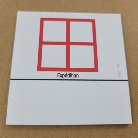 VSM - Picto EXPEDITION - bloc 25 feuillets repositionnables