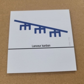 VSM - Picto LANCEUR KANBAN - bloc 25 feuillets repositionnables
