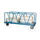 Chariot FIMM 500 kg 1800 x 800 mm 2 ridelles amovibles tube 