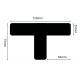 T Arrondi 125x75x25mm - Marquage au sol