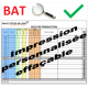 BAT + Impression effaçable personnalisée - 200 cm x 120 cm
