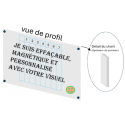 Panneau magnétique effaçable blanc 90x60cm perso