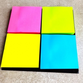 VSM - 4 blocs feuillets 75x75 repositionnables