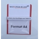 Porte-document magnétique A4 avec poche transparente en plastique souple pour insérer documents A4 - 6 coloris au choix