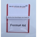 Porte-document magnétique A4 avec poche transparente en plastique souple pour insérer documents A4 - 6 coloris au choix