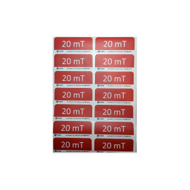 Planche A4 de 14 autocollants 20 mT Sur-mesure IMEDIM