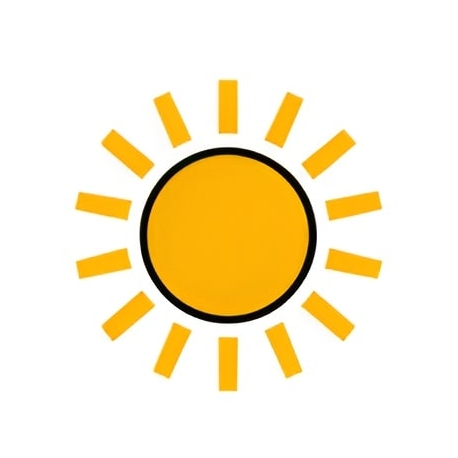 Smiley Magnets METEO -SOLEIL- simple face magnétique 