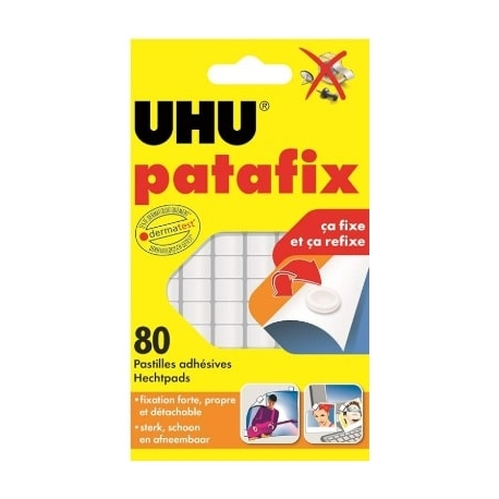 Patafix blanche UHT - 80 Pastilles adhésives prédécoupées et repositionnables