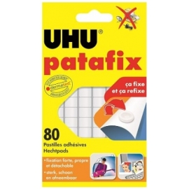 Patafix blanche UHT - 80 Pastilles adhésives prédécoupées et repositionnables