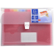 Trieur en forme de valisette transparente - 13 emplacements A4 - Dimension 330x250mm