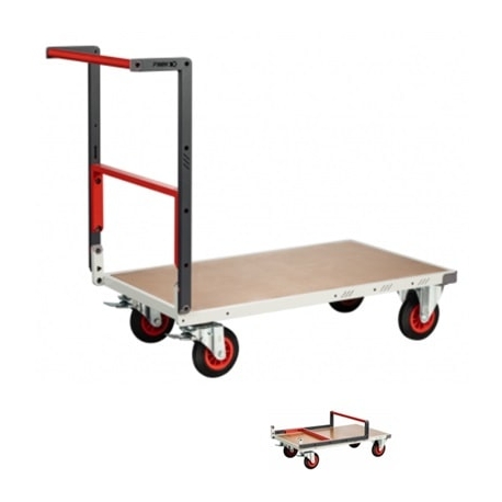 Chariot FIMM Flatpack dossier repliable 1000 x 600 mm plateau médium roues C 400 kg 