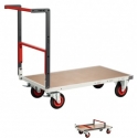 Chariot FIMM Flatpack dossier repliable 1000 x 600 mm plateau médium roues C 400 kg 
