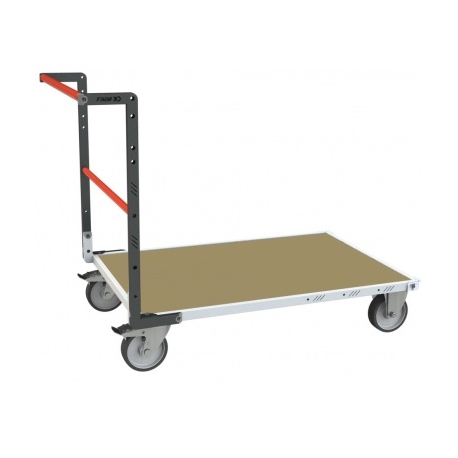 Chariot FIMM 500 kg 1200 x 800 mm 1 dossier tube roues Ø 200 mm