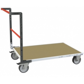 Chariot FIMM 500 kg 1200 x 800 mm 1 dossier tube roues Ø 200 mm