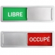 Grand Modèle Plaque de porte Libre/Occupé