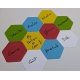 Etiquettes Scrum Board Magnétiques Effaçables Hexagonales 100x100xmm