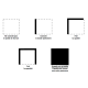 Matrice de Type polyvalence Carrés magiques 150x100 en vinyle effaçable à sec