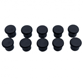 1 Lot de 10 aimants noirs - Diamètre 10mm