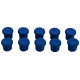 1 Lot de 10 aimants bleus - Diamètre 10mm