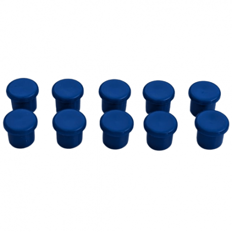 1 Lot de 10 aimants bleus - Diamètre 10mm