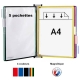 Système de présentation mural MAGNETIQIE Tarifold, A4, 5 pochettes