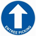 Hyper U - Stickers au sol - Rond Ø 50cm "Entrée Picking "