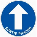 Hyper U - Stickers au sol - Rond Ø 50cm " Sortie Picking "