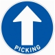 Hyper U - Stickers au sol - Rond Ø 50cm " Picking "